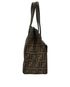 Fendi Zucca Print Leather Pocket Tote, side view